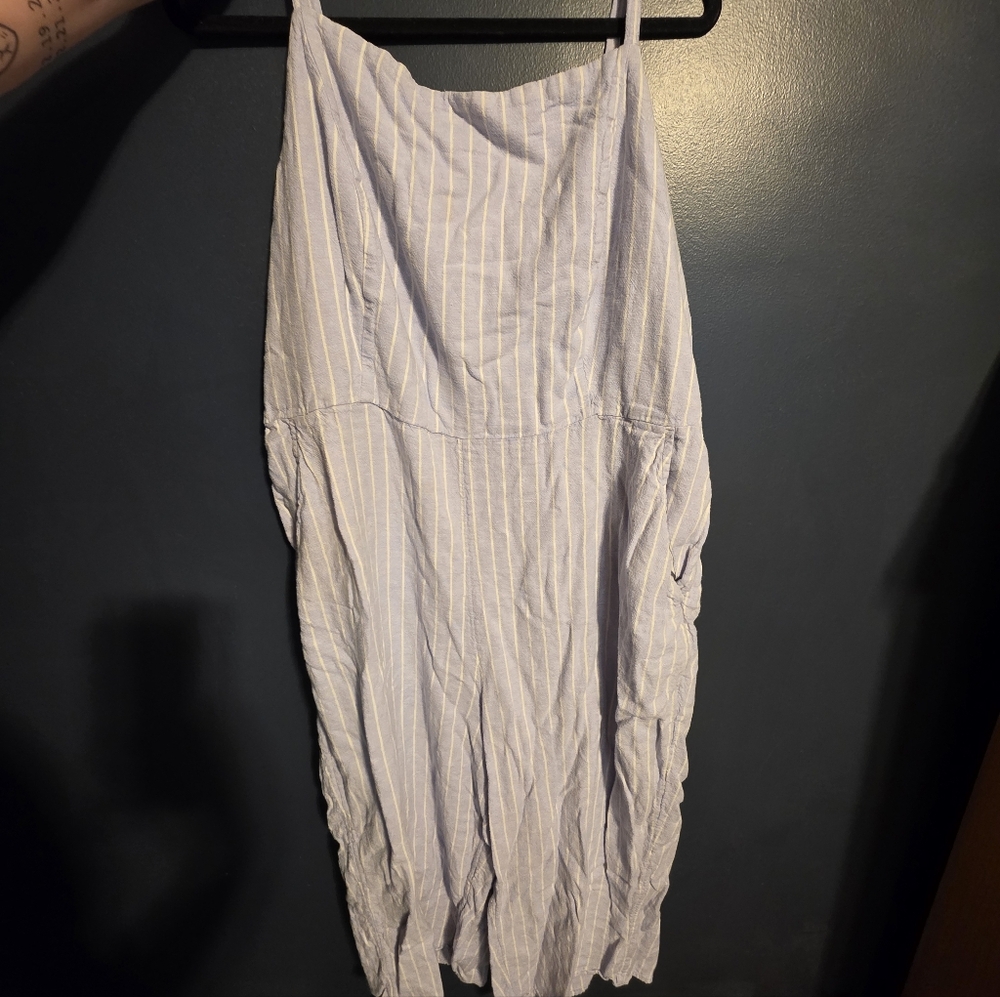 Striped Sleeveless Jumpsuit